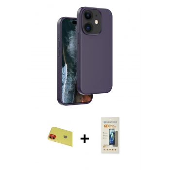 MARSİLYAN™- iPhone 11 Kılıf Kıvılcım Çizgi Serisi - Siyah 6D Mat Seramik Hayalet Nano Ekran Koruyucu + Rainbow Kamera Lens Koruma Cam - KI