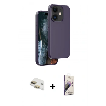 MARSİLYAN™- iPhone 11 Kılıf Kıvılcım Çizgi Serisi - Siyah Bilvis 3D Mat Cam Ekran Koruyucu + Pers Alüminyum Kamera Lens - GD