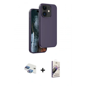 MARSİLYAN™- iPhone 11 Kılıf Kıvılcım Çizgi Serisi - Siyah Bilvis 3D Mat Cam Ekran Koruyucu + Pers Alüminyum Kamera Lens - GI