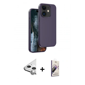 MARSİLYAN™- iPhone 11 Kılıf Kıvılcım Çizgi Serisi - Siyah Bilvis 3D Mat Cam Ekran Koruyucu + Raze Metal Kamera Lens - GS