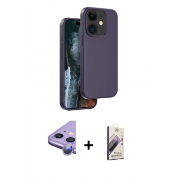 MARSİLYAN™- iPhone 11 Kılıf Kıvılcım Çizgi Serisi - Siyah Bilvis 3D Mat Cam Ekran Koruyucu + Raze Metal Kamera Lens - MR