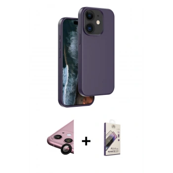MARSİLYAN™- iPhone 11 Kılıf Kıvılcım Çizgi Serisi - Siyah Bilvis 3D Mat Cam Ekran Koruyucu + Raze Metal Kamera Lens - SH