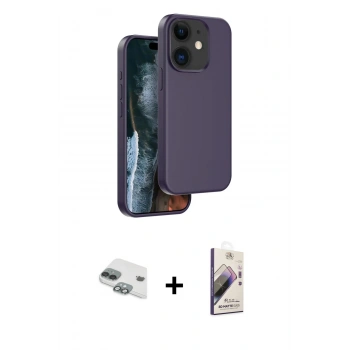 MARSİLYAN™- iPhone 11 Kılıf Kıvılcım Çizgi Serisi - Siyah Bilvis 3D Mat Cam Ekran Koruyucu + Pers Alüminyum Kamera Lens - YL