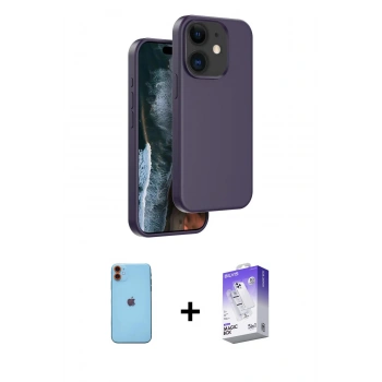 MARSİLYAN™- iPhone 11 Kılıf Kıvılcım Çizgi Serisi - Siyah Bilvis 5in1 3D Magic Cam Ekran Koruyucu + Neon Fosforlu Kamera Lens - TU