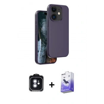MARSİLYAN™- iPhone 11 Kılıf Kıvılcım Çizgi Serisi - Siyah Bilvis 5in1 5D Magic Hayalet Cam Ekran Koruyucu + PVD Metal Kamera Lens - MI