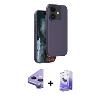 MARSİLYAN™- iPhone 11 Kılıf Kıvılcım Çizgi Serisi - Siyah Bilvis 5in1 5D Magic Hayalet Cam Ekran Koruyucu + Raze Metal Kamera Lens - MR
