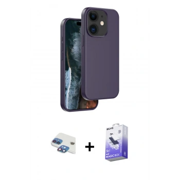 MARSİLYAN™- iPhone 11 Kılıf Kıvılcım Çizgi Serisi - Siyah Bilvis 5in1 5D Magic Hayalet Cam Ekran Koruyucu + Pers Alüminyum Kamera Lens - GI