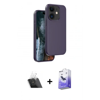 MARSİLYAN™- iPhone 11 Kılıf Kıvılcım Çizgi Serisi - Siyah Bilvis 5in1 5D Magic Hayalet Cam Ekran Koruyucu + Kamera Lens Koruma Cam - SF