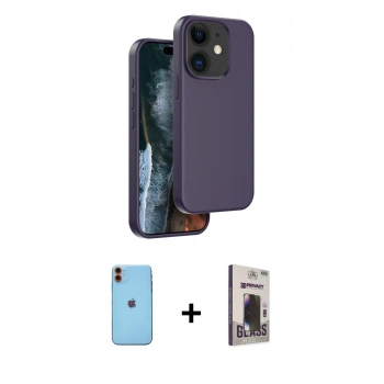 MARSİLYAN™- iPhone 11 Kılıf Kıvılcım Çizgi Serisi - Siyah Bilvis Hayalet Cam Ekran Koruyucu + Neon Fosforlu Kamera Lens - TU