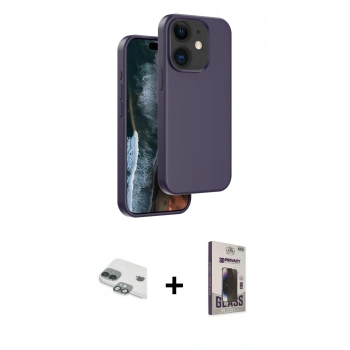 MARSİLYAN™- iPhone 11 Kılıf Kıvılcım Çizgi Serisi - Siyah Bilvis Hayalet Cam Ekran Koruyucu + Pers Alüminyum Kamera Lens - YL