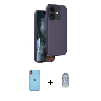 MARSİLYAN™- iPhone 11 Kılıf Kıvılcım Çizgi Serisi - Siyah Joko Magic 5D Cam + Neon Fosforlu Kamera Lens - TU
