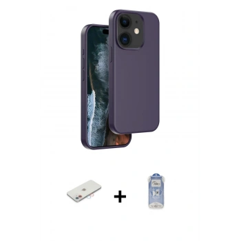 MARSİLYAN™- iPhone 11 Kılıf Kıvılcım Çizgi Serisi - Siyah Joko Magic 5D Cam + Renkli Kamera Lens Koruma Cam - PE
