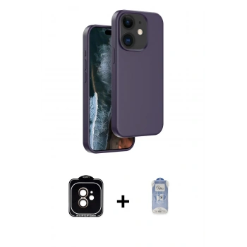 MARSİLYAN™- iPhone 11 Kılıf Kıvılcım Çizgi Serisi - Siyah Joko Magic 5D Cam + PVD Metal Kamera Lens - TU