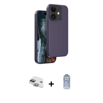 MARSİLYAN™- iPhone 11 Kılıf Kıvılcım Çizgi Serisi - Siyah Joko Magic 5D Cam + Pers Alüminyum Kamera Lens - YL