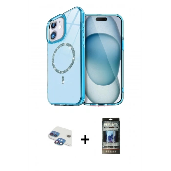 MARSİLYAN™- iPhone 11 Kılıf Kıvılcım Form Prime - Siyah 34D Hayalet Izgaralı Cam + Pers Alüminyum Kamera Lens - GI