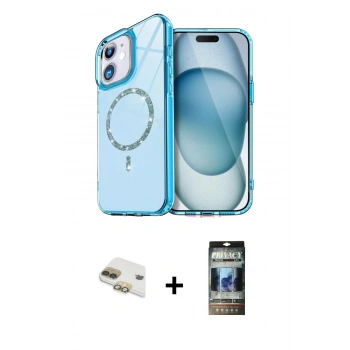 MARSİLYAN™- iPhone 11 Kılıf Kıvılcım Form Prime - Siyah 34D Hayalet Izgaralı Cam + Pers Alüminyum Kamera Lens - GD