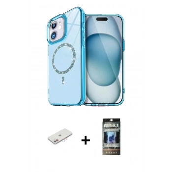 MARSİLYAN™- iPhone 11 Kılıf Kıvılcım Form Prime - Siyah 34D Hayalet Izgaralı Cam + Renkli Kamera Lens Koruma Cam - PE