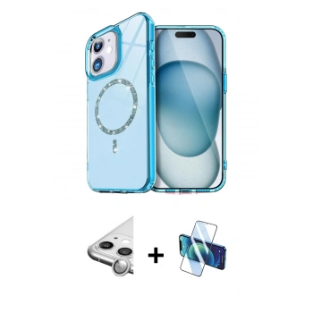 MARSİLYAN™- iPhone 11 Kılıf Kıvılcım Form Prime - Siyah 3D Antistatik Seramik Nano Ekran Koruyucu + Raze Metal Kamera Lens - GS