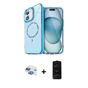 MARSİLYAN™- iPhone 11 Kılıf Kıvılcım Form Prime - Siyah 6D Antistatik Mat Seramik Hayalet Nano Ekran Koruyucu + Pers Alüminyum Kamera Lens - GI