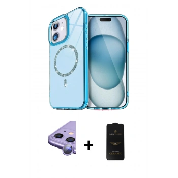 MARSİLYAN™- iPhone 11 Kılıf Kıvılcım Form Prime - Siyah 6D Antistatik Mat Seramik Hayalet Nano Ekran Koruyucu + Raze Metal Kamera Lens - MR