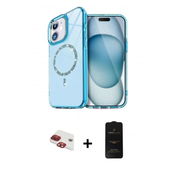 MARSİLYAN™- iPhone 11 Kılıf Kıvılcım Form Prime - Siyah 6D Antistatik Mat Seramik Hayalet Nano Ekran Koruyucu + Pers Alüminyum Kamera Lens - KI