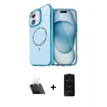 MARSİLYAN™- iPhone 11 Kılıf Kıvılcım Form Prime - Siyah 6D Antistatik Mat Seramik Hayalet Nano Ekran Koruyucu + Kamera Lens Koruma Cam - SF