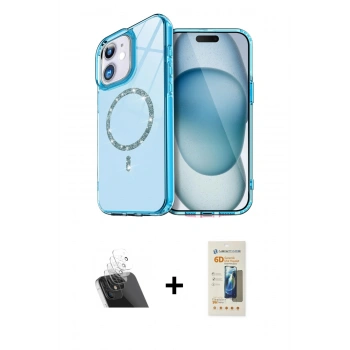 MARSİLYAN™- iPhone 11 Kılıf Kıvılcım Form Prime - Siyah 6D Mat Seramik Hayalet Nano Ekran Koruyucu + Kamera Lens Koruma Cam - SF