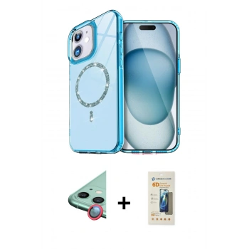 MARSİLYAN™- iPhone 11 Kılıf Kıvılcım Form Prime - Siyah 6D Mat Seramik Hayalet Nano Ekran Koruyucu + Raze Metal Kamera Lens - KI