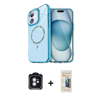 MARSİLYAN™- iPhone 11 Kılıf Kıvılcım Form Prime - Siyah 6D Mat Seramik Hayalet Nano Ekran Koruyucu + PVD Metal Kamera Lens - MI