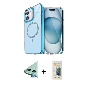 MARSİLYAN™- iPhone 11 Kılıf Kıvılcım Form Prime - Siyah 6D Mat Seramik Hayalet Nano Ekran Koruyucu + Raze Metal Kamera Lens - MI