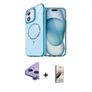MARSİLYAN™- iPhone 11 Kılıf Kıvılcım Form Prime - Siyah Bilvis 3D Mat Cam Ekran Koruyucu + Raze Metal Kamera Lens - MR