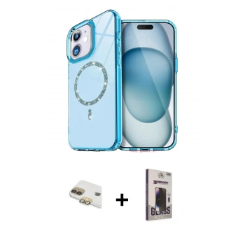 MARSİLYAN™- iPhone 11 Kılıf Kıvılcım Form Prime - Siyah Bilvis Hayalet Cam Ekran Koruyucu + Pers Alüminyum Kamera Lens - GD
