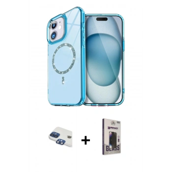 MARSİLYAN™- iPhone 11 Kılıf Kıvılcım Form Prime - Siyah Bilvis Hayalet Cam Ekran Koruyucu + Pers Alüminyum Kamera Lens - LT