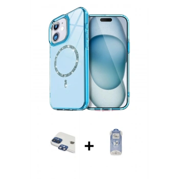 MARSİLYAN™- iPhone 11 Kılıf Kıvılcım Form Prime - Siyah Joko Magic 5D Cam + Pers Alüminyum Kamera Lens - LT