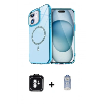 MARSİLYAN™- iPhone 11 Kılıf Kıvılcım Form Prime - Siyah Joko Magic 5D Cam + PVD Metal Kamera Lens - YL