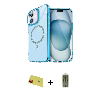 MARSİLYAN™- iPhone 11 Kılıf Kıvılcım Form Prime - Siyah Joko Magic 5D Hayalet Cam + Rainbow Kamera Lens Koruma Cam - KI