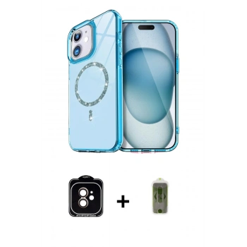 MARSİLYAN™- iPhone 11 Kılıf Kıvılcım Form Prime - Siyah Joko Magic 5D Hayalet Cam + PVD Metal Kamera Lens - TU