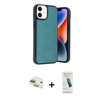 MARSİLYAN™- iPhone 11 Kılıf Kıvılcım Işık Serisi - Şeffaf Pasifik Cam Ekran Koruyucu + Pers Alüminyum Kamera Lens - GD