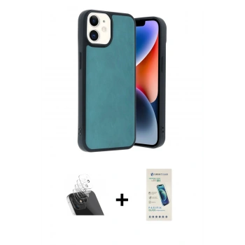 MARSİLYAN™- iPhone 11 Kılıf Kıvılcım Işık Serisi - Şeffaf Pasifik Cam Ekran Koruyucu + Kamera Lens Koruma Cam - SF