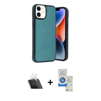 MARSİLYAN™- iPhone 11 Kılıf Kıvılcım Işık Serisi - Şeffaf Royal Nano Ekran Koruyucu + Kamera Lens Koruma Cam - SF
