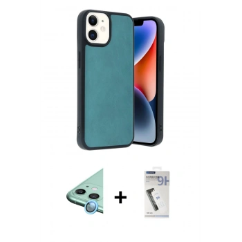MARSİLYAN™- iPhone 11 Kılıf Kıvılcım Işık Serisi - Şeffaf Uv Polymer Nano Ekran Koruyucu + Raze Metal Kamera Lens - MI