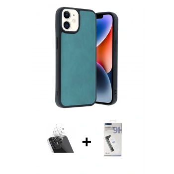 MARSİLYAN™- iPhone 11 Kılıf Kıvılcım Işık Serisi - Şeffaf Uv Polymer Nano Ekran Koruyucu + Kamera Lens Koruma Cam - SF