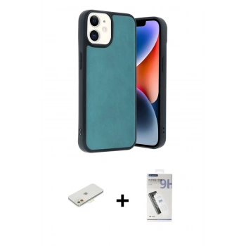 MARSİLYAN™- iPhone 11 Kılıf Kıvılcım Işık Serisi - Şeffaf Uv Polymer Nano Ekran Koruyucu + Renkli Kamera Lens Koruma Cam - TU