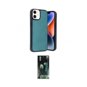 MARSİLYAN™- iPhone 11 Kılıf Kıvılcım Işık Serisi - Siyah 360 Mat Full Body Arka Koruyucu