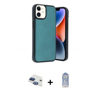 MARSİLYAN™- iPhone 11 Kılıf Kıvılcım Işık Serisi - Siyah Joko Magic 5D Cam + Pers Alüminyum Kamera Lens - LT