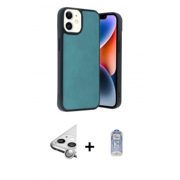 MARSİLYAN™- iPhone 11 Kılıf Kıvılcım Işık Serisi - Siyah Joko Magic 5D Cam + Raze Metal Kamera Lens - GS