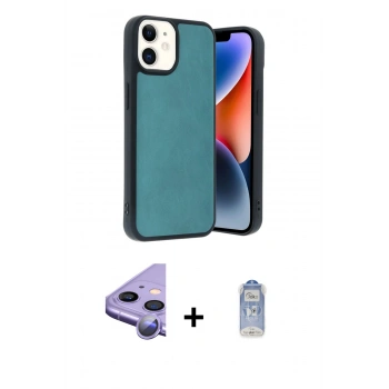 MARSİLYAN™- iPhone 11 Kılıf Kıvılcım Işık Serisi - Siyah Joko Magic 5D Cam + Raze Metal Kamera Lens - MR
