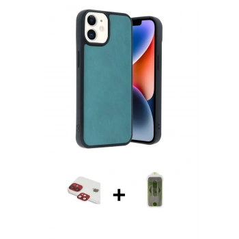 MARSİLYAN™- iPhone 11 Kılıf Kıvılcım Işık Serisi - Siyah Joko Magic 5D Hayalet Cam + Pers Alüminyum Kamera Lens - KI
