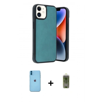 MARSİLYAN™- iPhone 11 Kılıf Kıvılcım Işık Serisi - Siyah Joko Magic 5D Hayalet Cam + Neon Fosforlu Kamera Lens - MI
