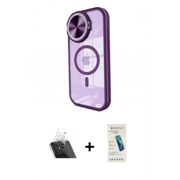 MARSİLYAN™- iPhone 11 Kılıf Kıvılcım Modern Koleksiyonu - Şeffaf Pasifik Cam Ekran Koruyucu + Kamera Lens Koruma Cam - SF